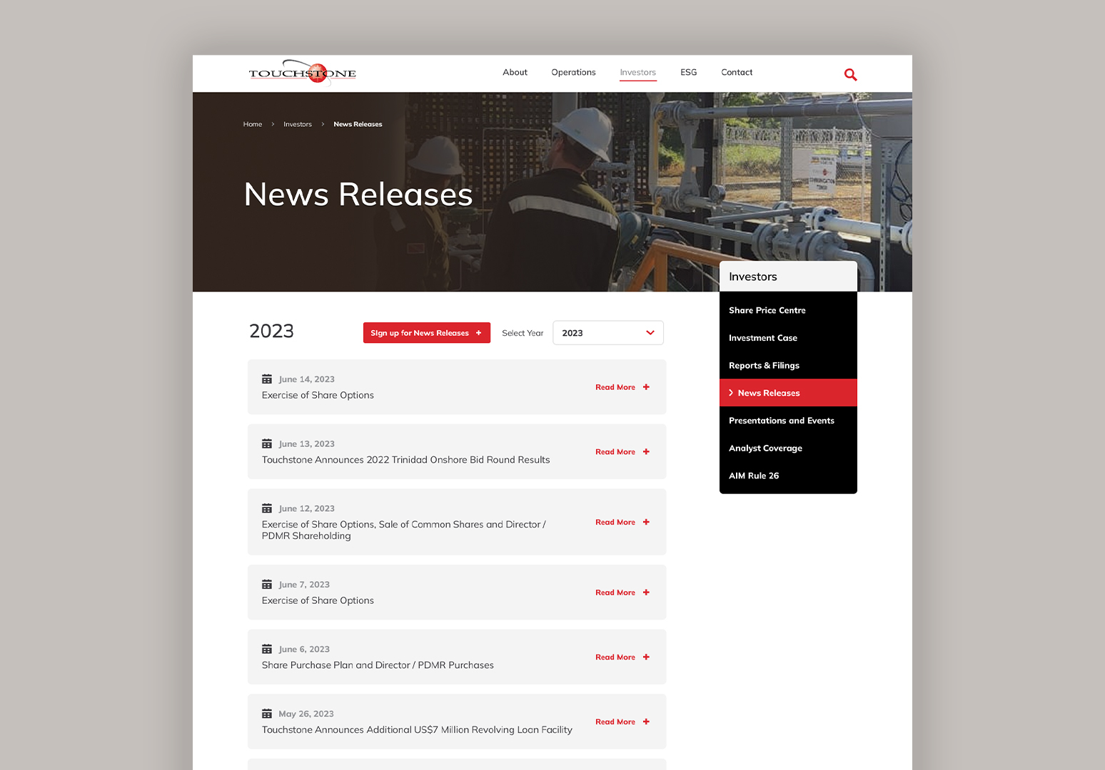 Touchstone Website Redesign 6