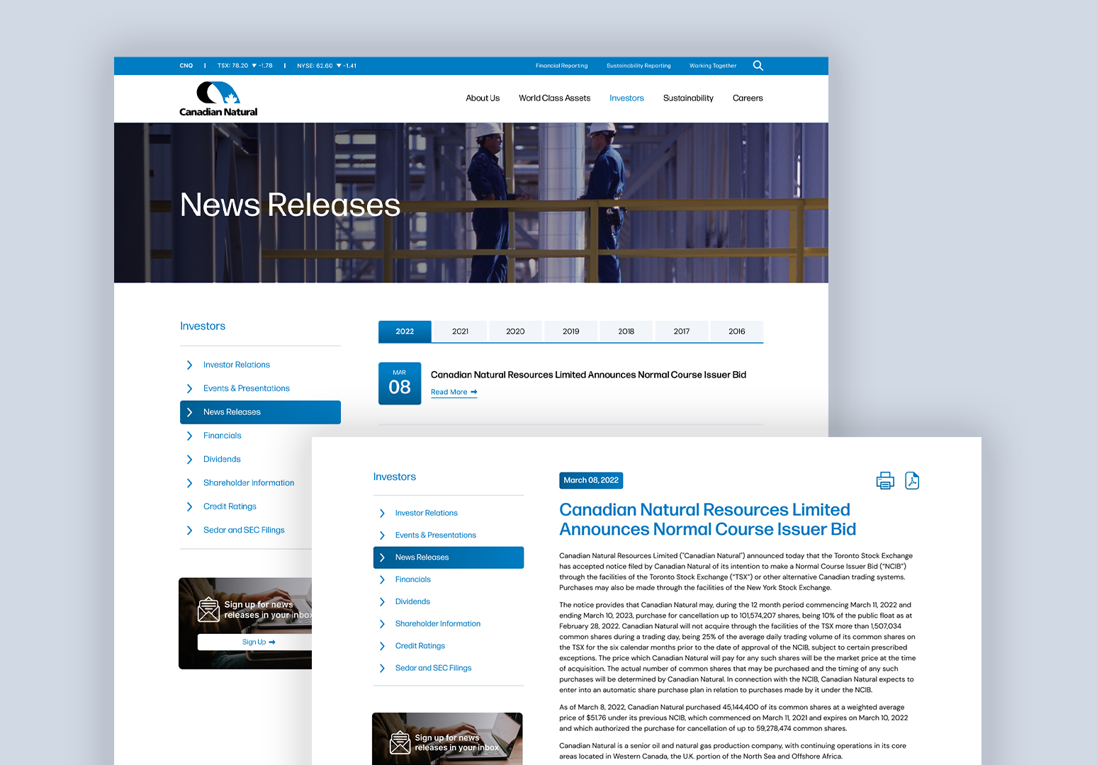 cnq website design 2