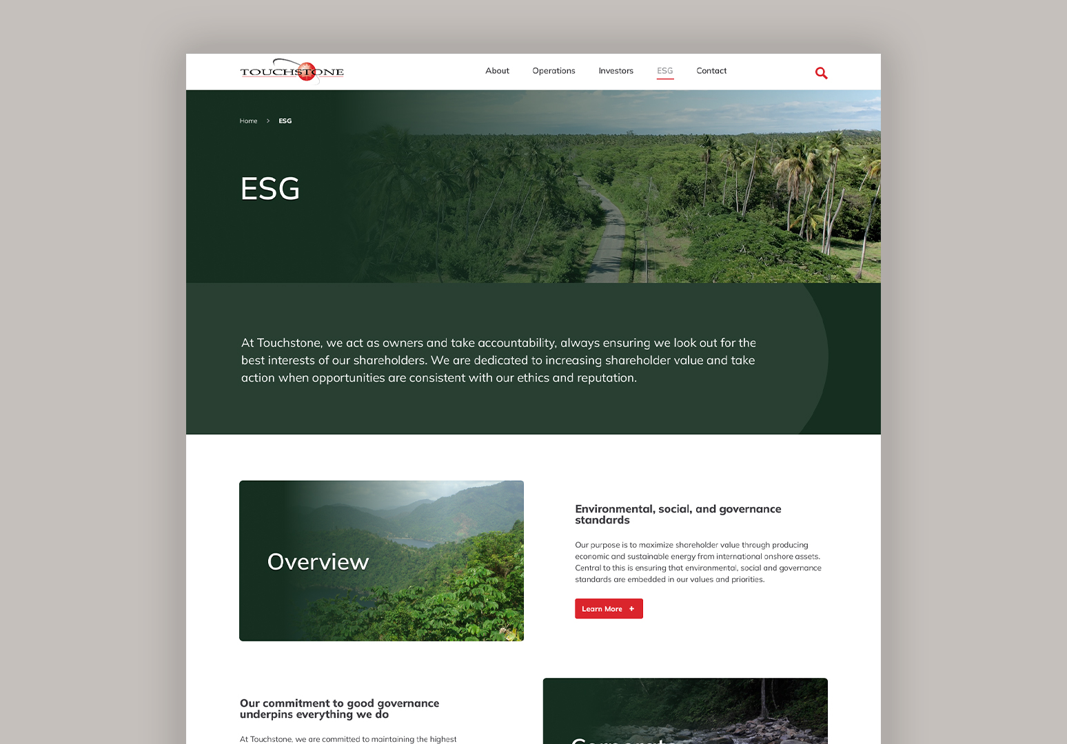 Touchstone Website Redesign 2